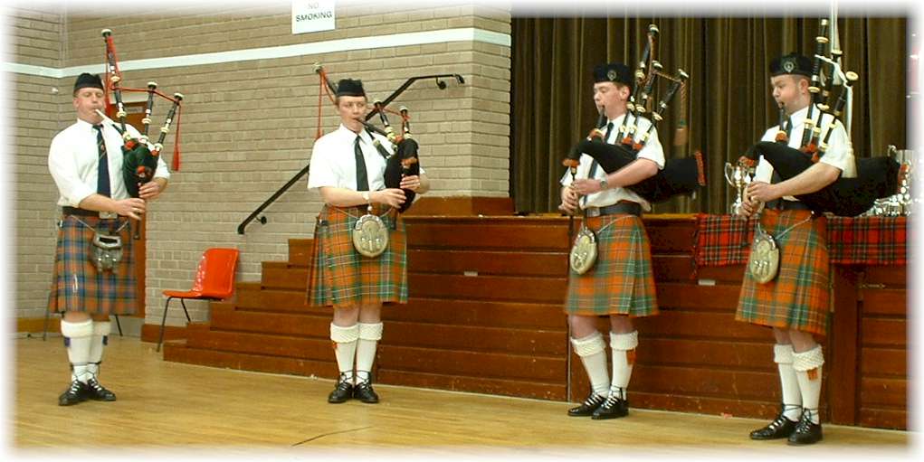 Bellaghy Pipe Band under Pipe Major G Dempsey playing at Ballygowan